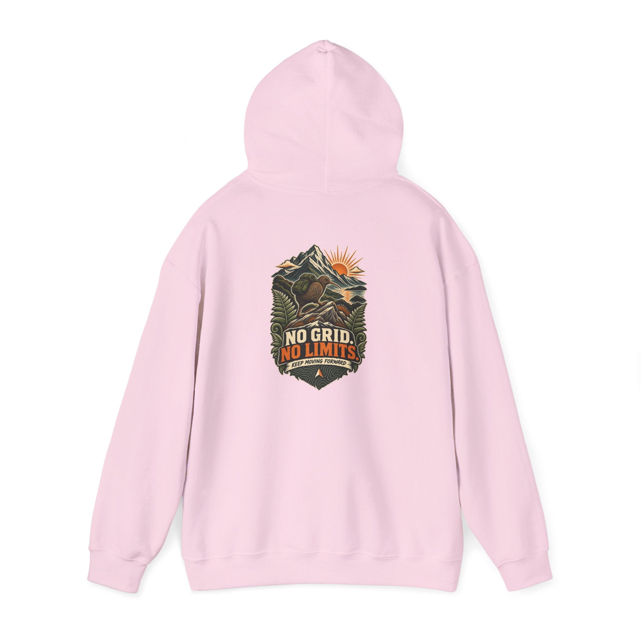 No Grid. No Limits. Kiwi Hoodie