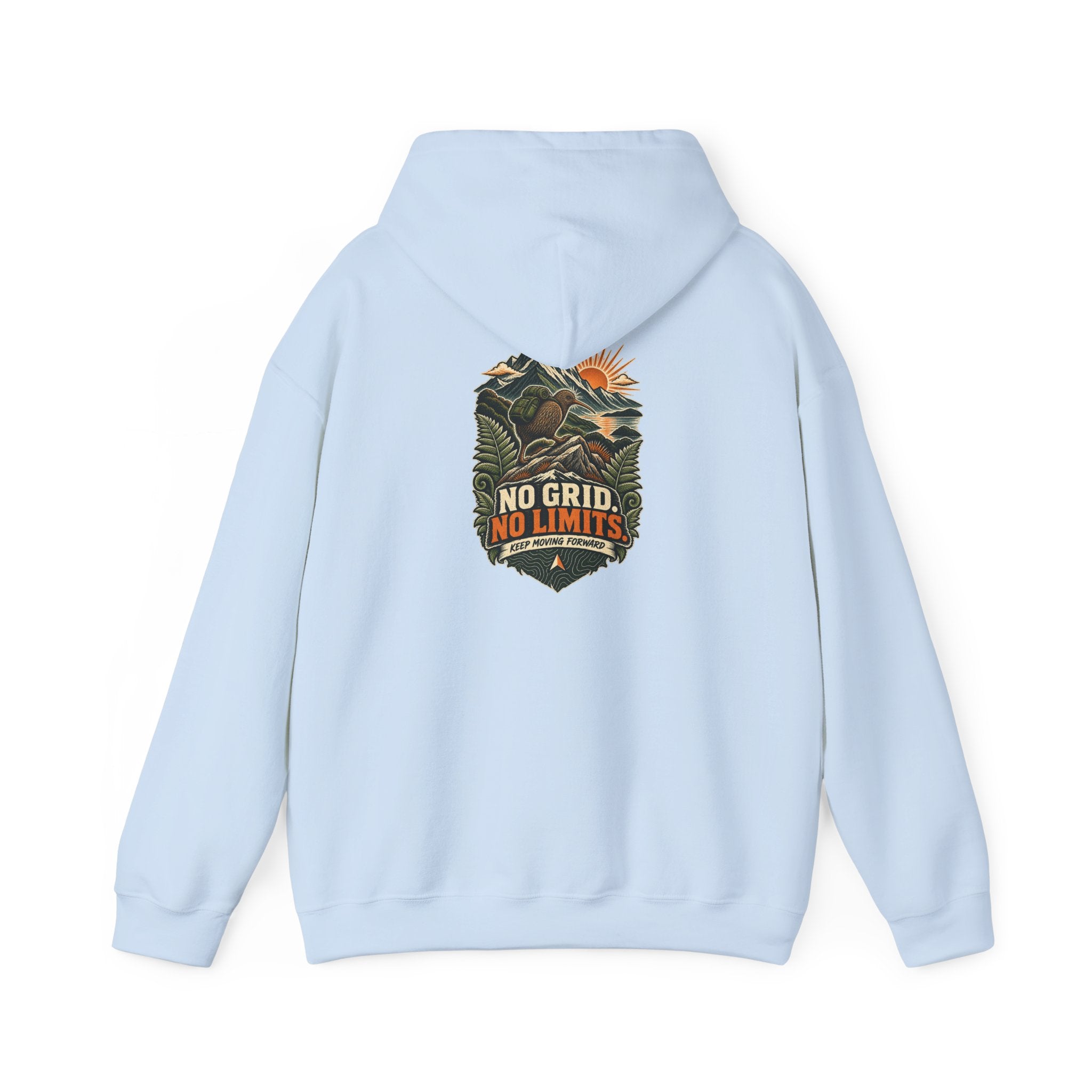 No Grid. No Limits. Kiwi Hoodie