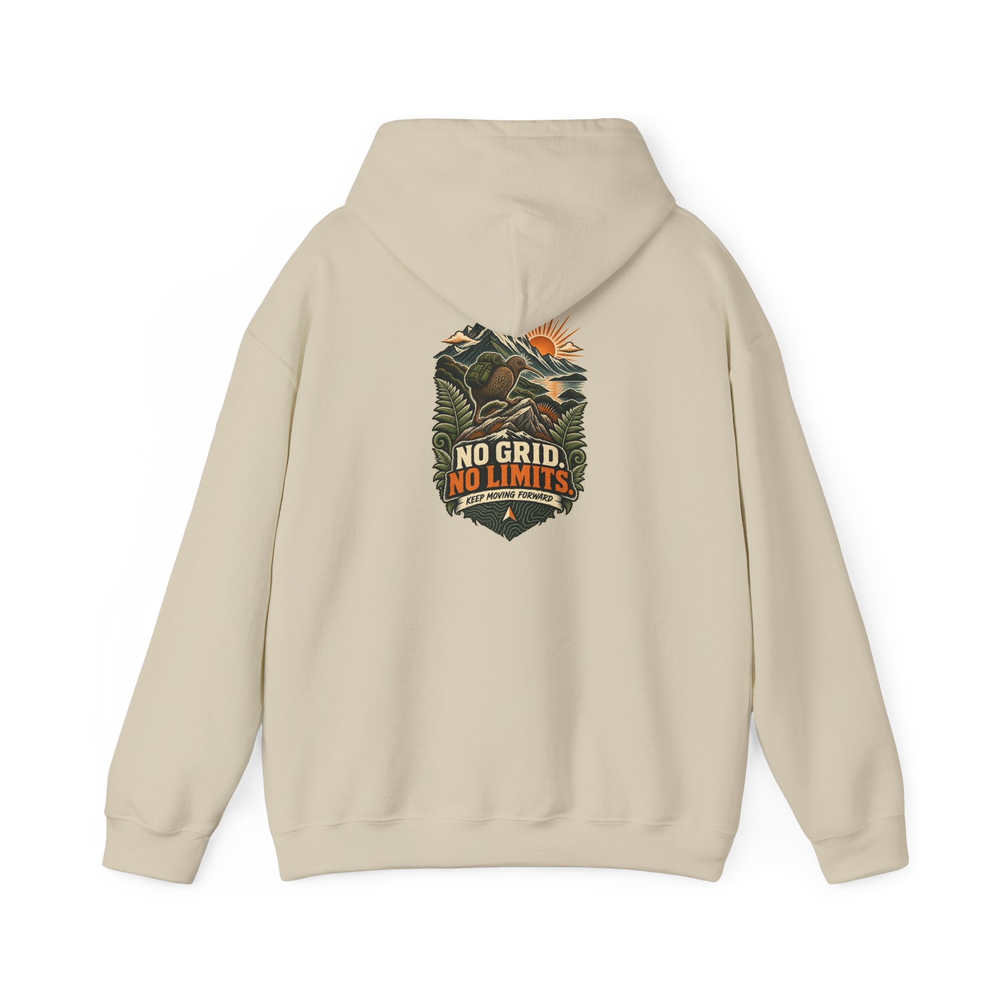 No Grid. No Limits. Kiwi Hoodie