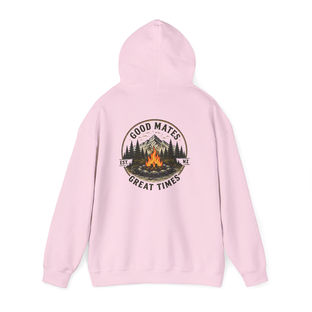 Good Mates, Great Times Campfire Hoodie