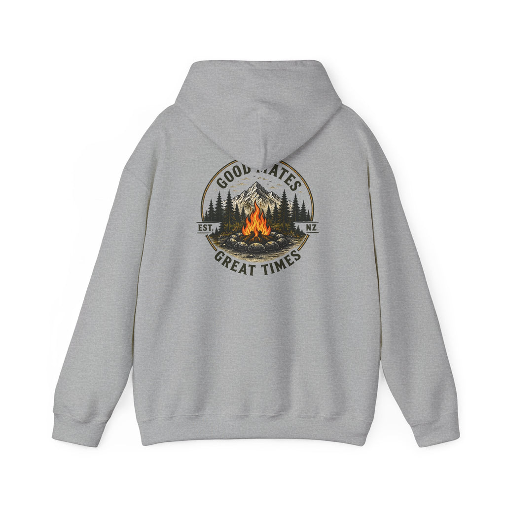 Good Mates, Great Times Campfire Hoodie