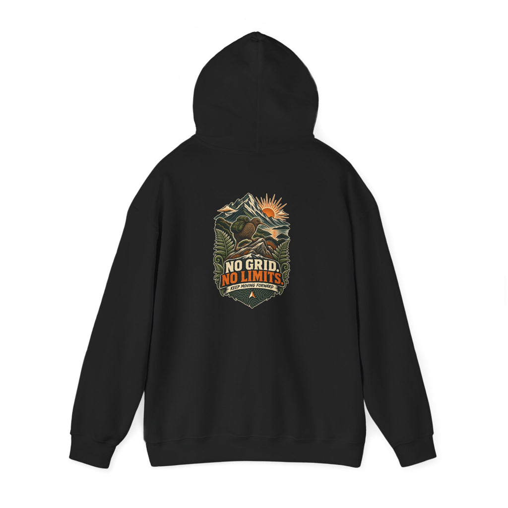 No Grid. No Limits. Kiwi Hoodie