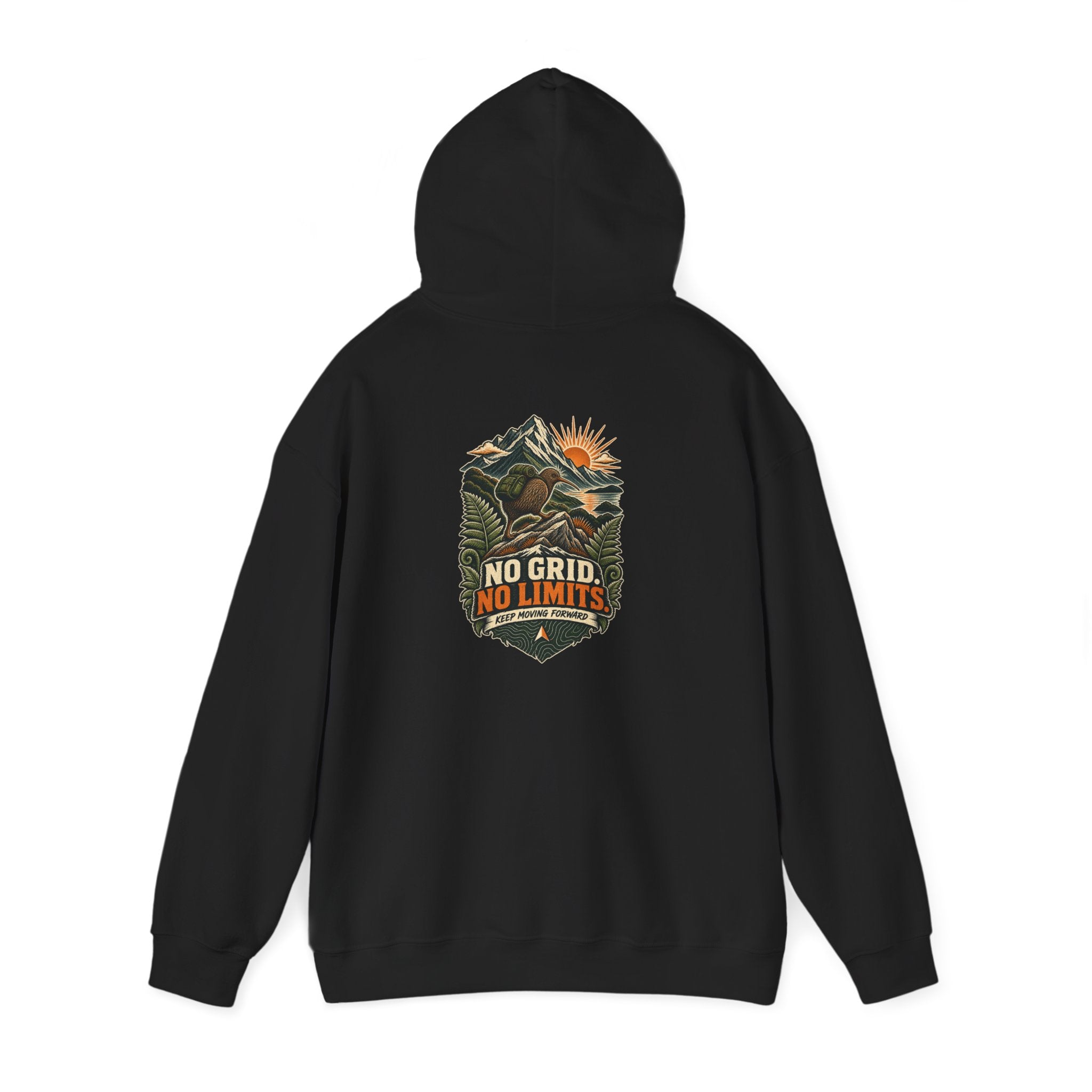 No Grid. No Limits. Kiwi Hoodie