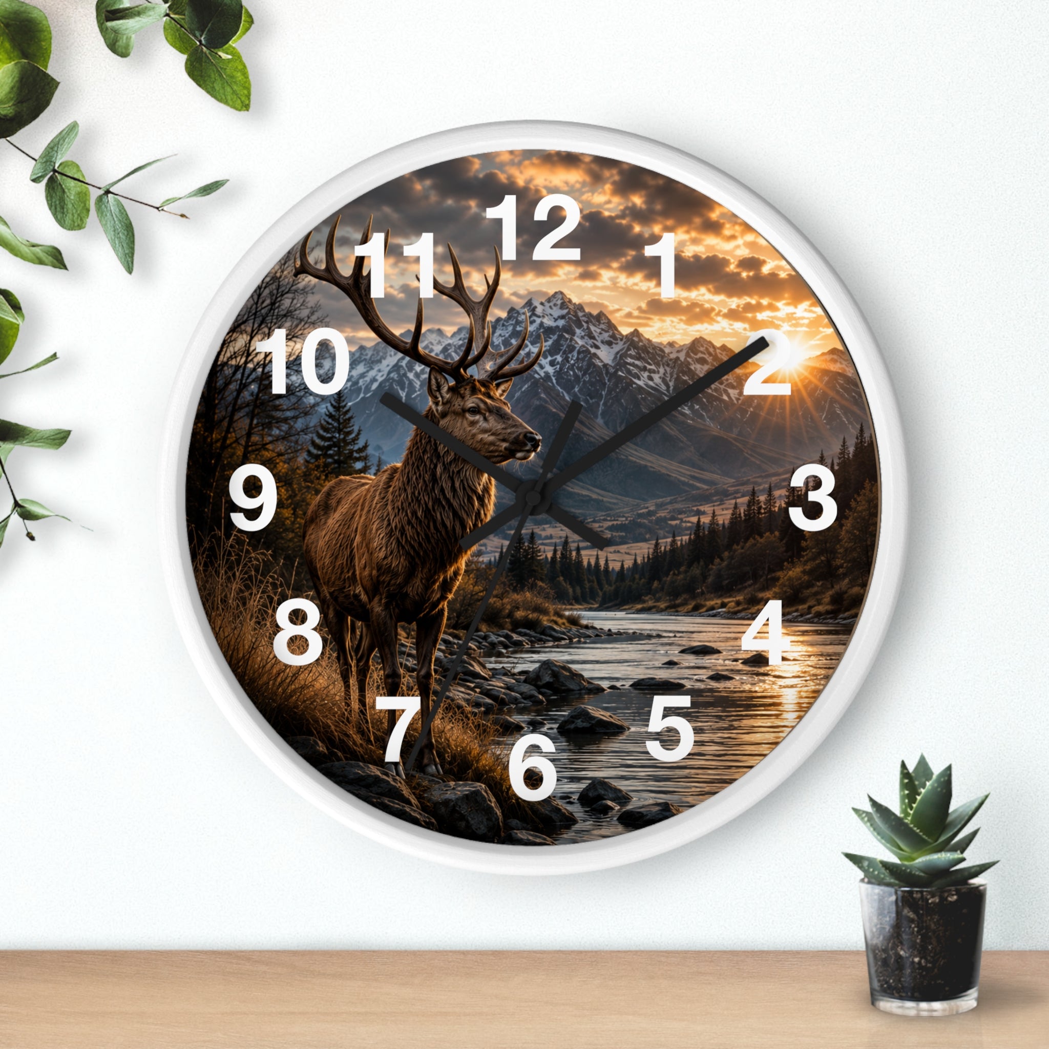 Stag Wall Clock