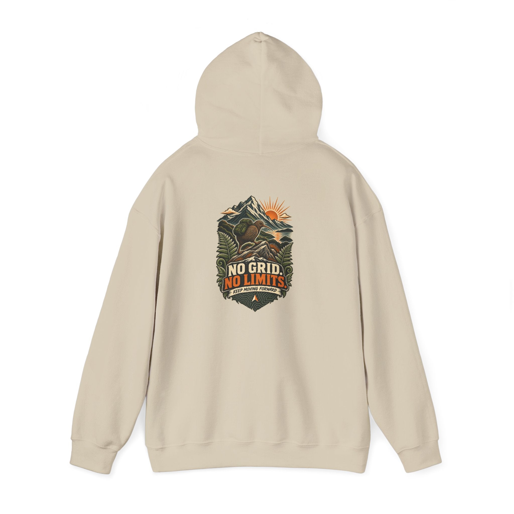 No Grid. No Limits. Kiwi Hoodie