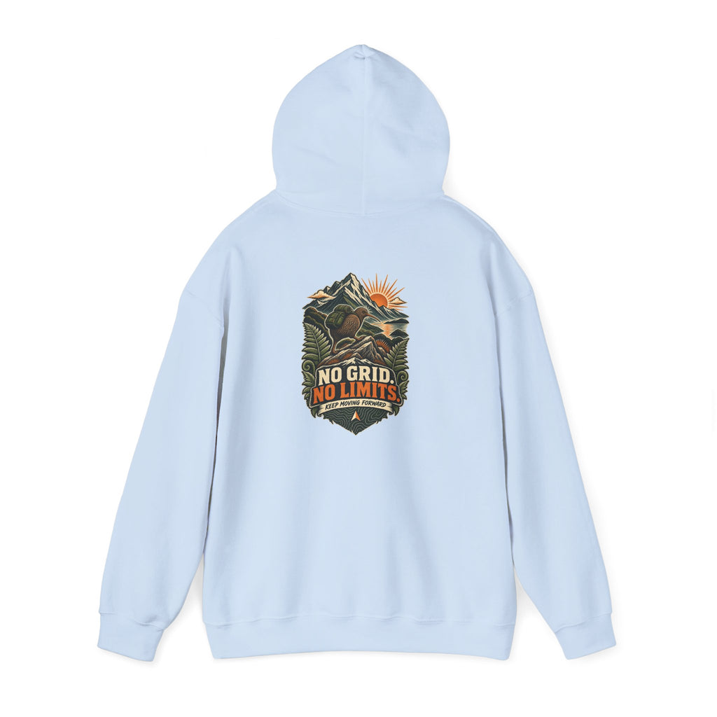 No Grid. No Limits. Kiwi Hoodie