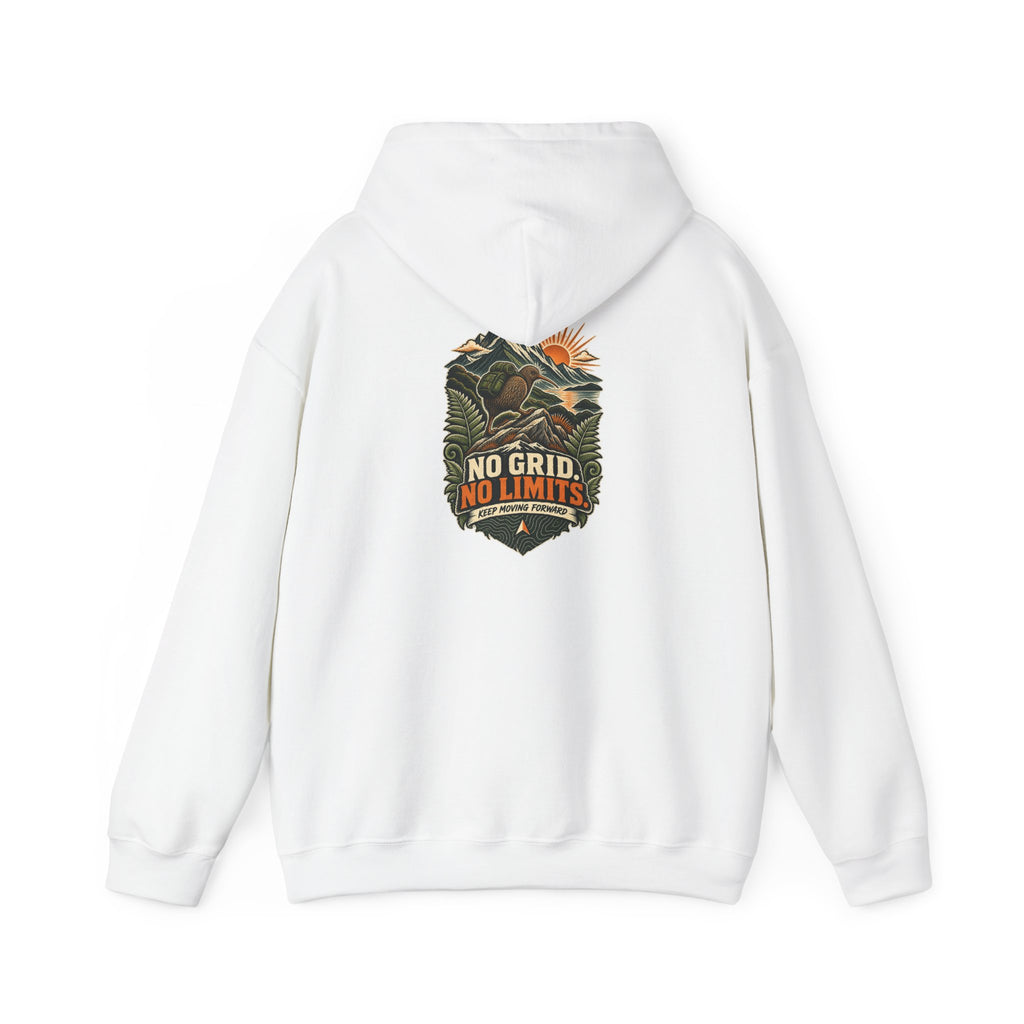 No Grid. No Limits. Kiwi Hoodie