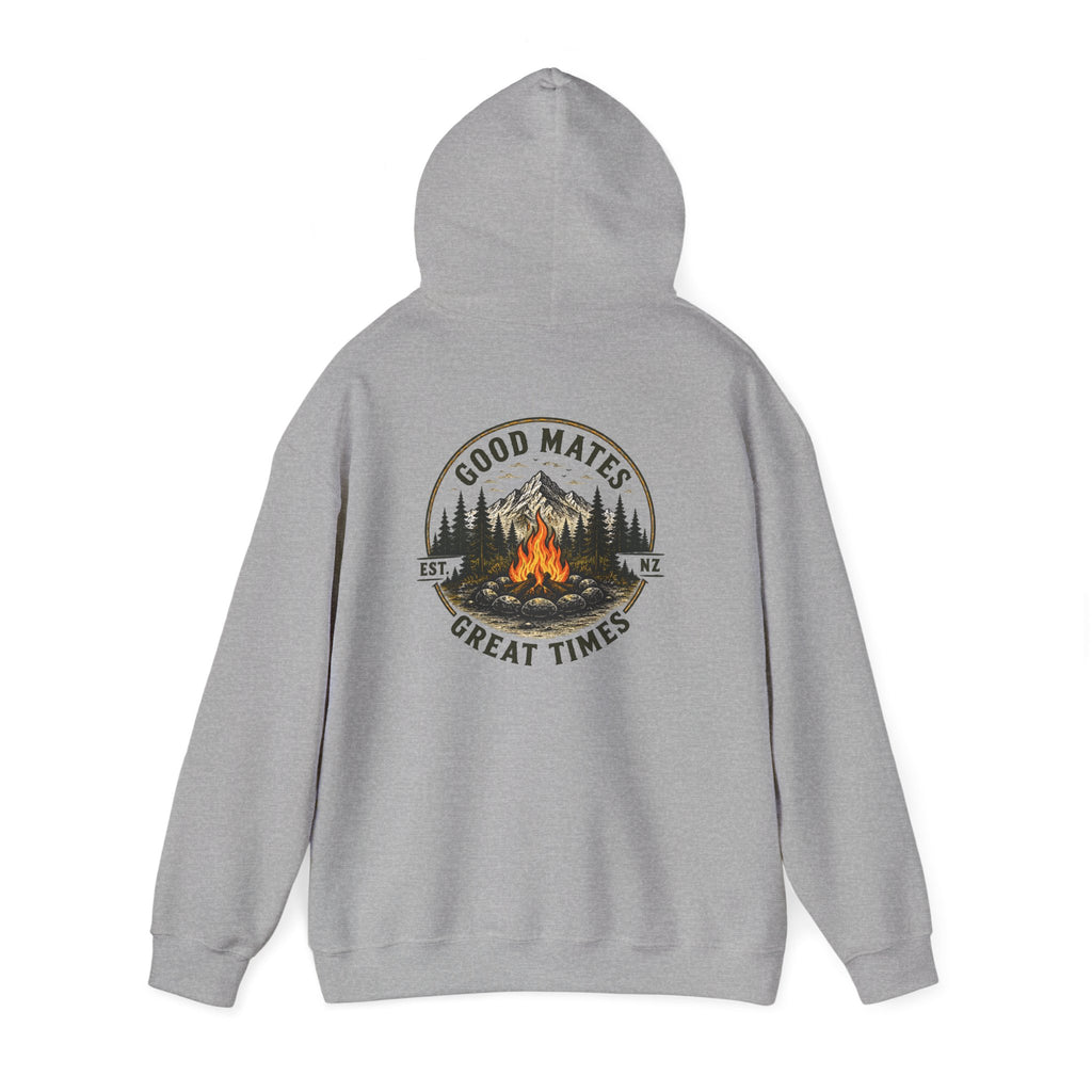 Good Mates, Great Times Campfire Hoodie