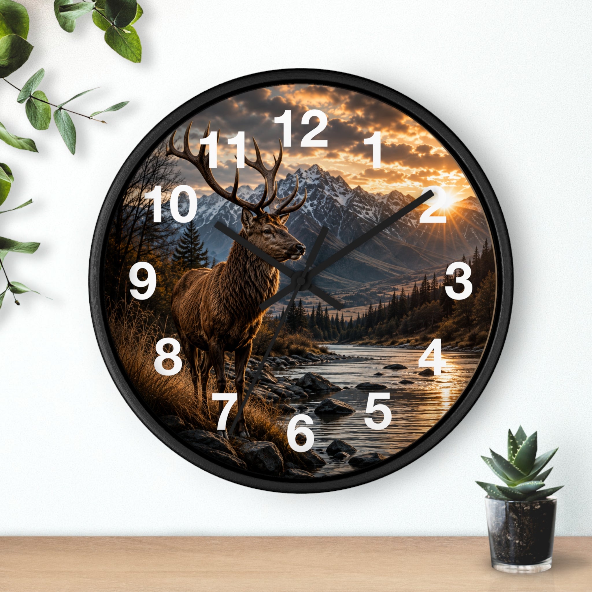 Stag Wall Clock