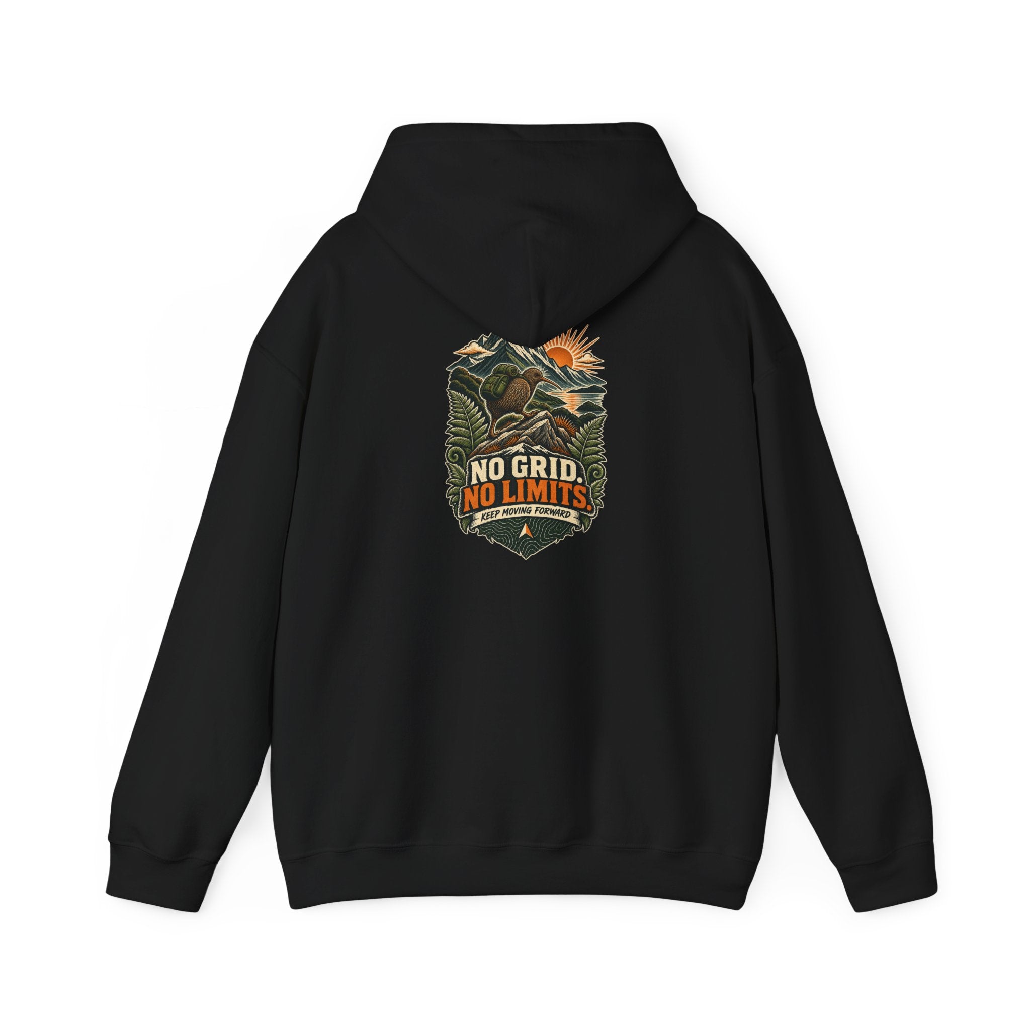 No Grid. No Limits. Kiwi Hoodie
