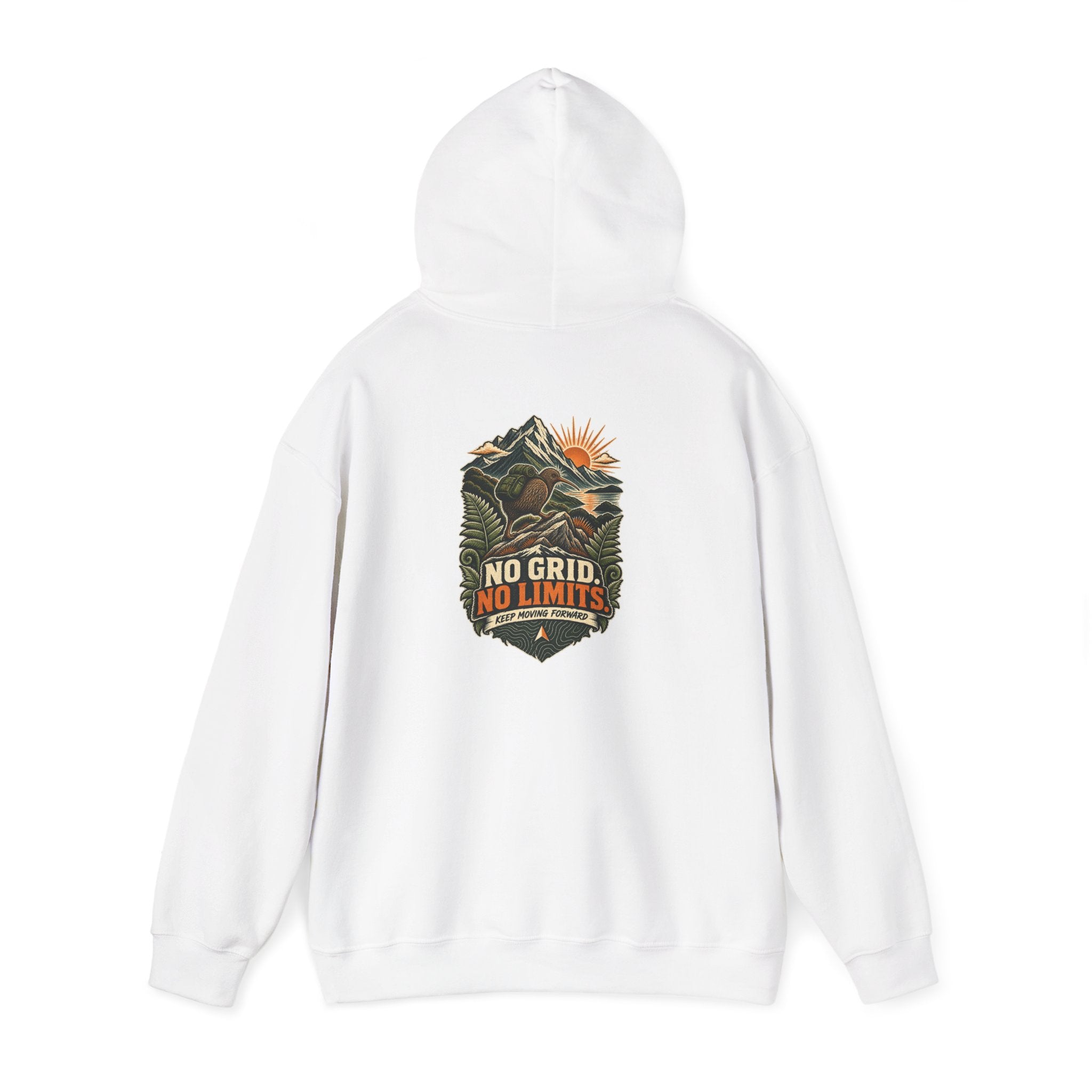 No Grid. No Limits. Kiwi Hoodie