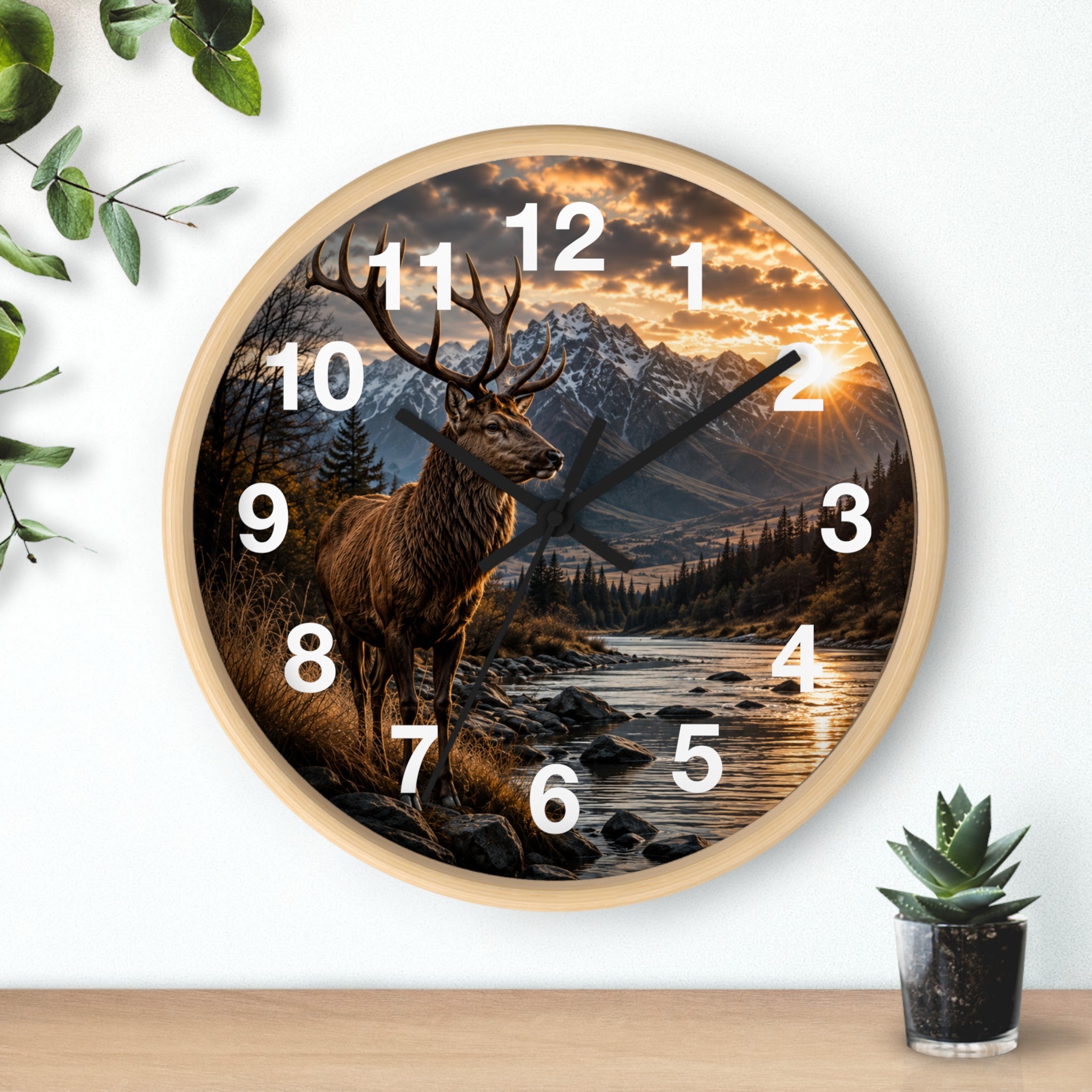 Stag Wall Clock