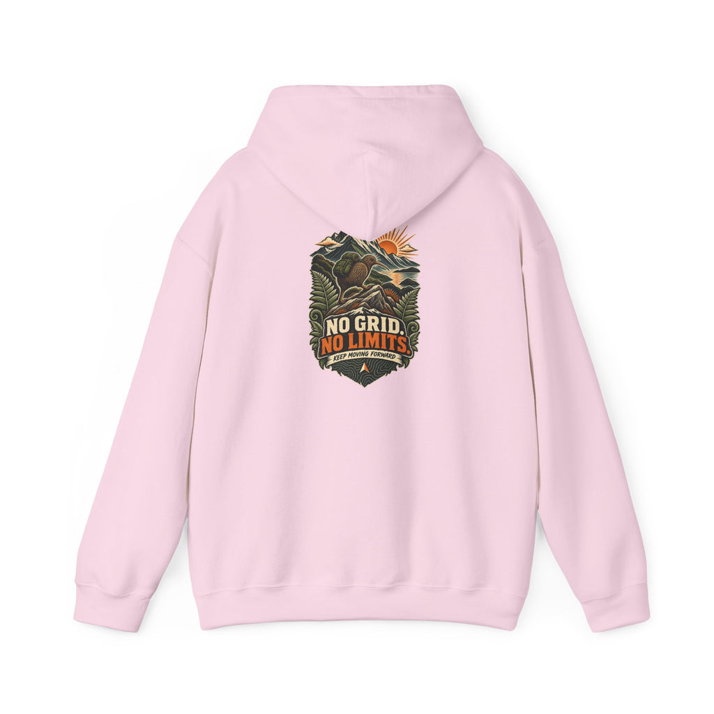 No Grid. No Limits. Kiwi Hoodie
